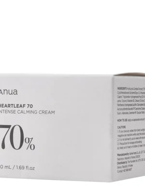 ANUA Zklidňující a hydratační pleťový krém Heartleaf 70 Intense Calming Cream (50 ml) Cenový Hit