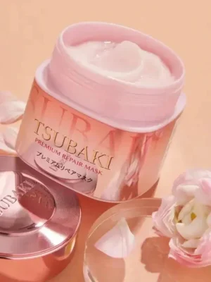 Sleva SHISEIDO TSUBAKI Maska na vlasy Premium Repair Hair Mask Pink Camelia (180 g)