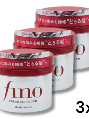SHISEIDO FINO 3x Prémiová maska na vlasy Premium Touch Hair Mask (3 x 230 g) Cenově Výhodný