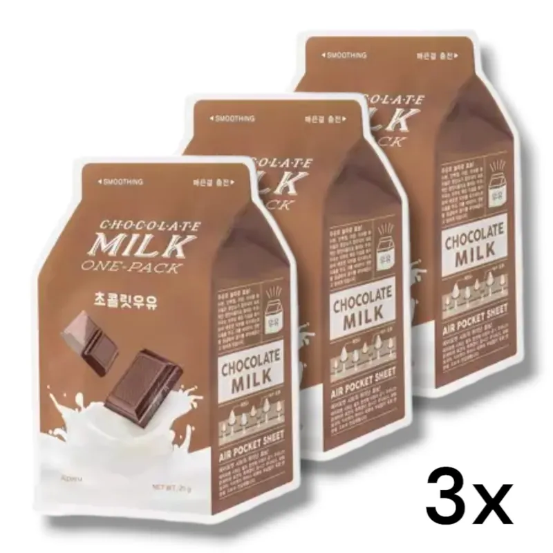A'PIEU 3x Plátýnková maska Chocolate Milk One-Pack Tovární Cena