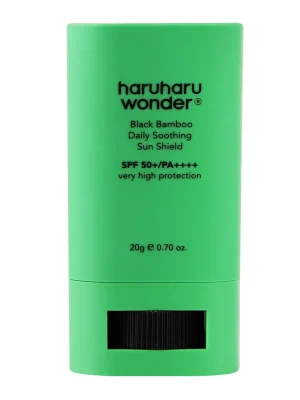 Nová Kolekce HARUHARU WONDER Opalovací tyčinka Black Bamboo Daily Soothing Sun Shield SPF50+ PA++++ (20 g)