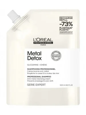 Novinka LOREAL Serie Expert Metal Detox Shampoo Refill 500ml - hloubkově čistící šampon - náhradní náplň
