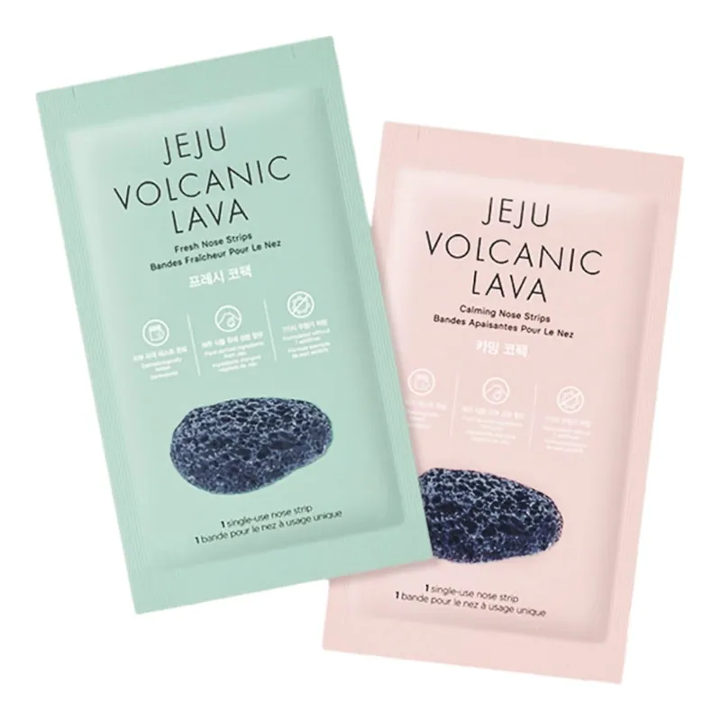 Objednat Nyní THE FACE SHOP Čisticí náplasti na nos Jeju Volcanic Lava Nose Strips Set (7 ks)