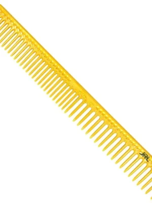 Kadeřnický hřeben JRL Long round tooth cutting comb J306 - žlutý Zlevněný