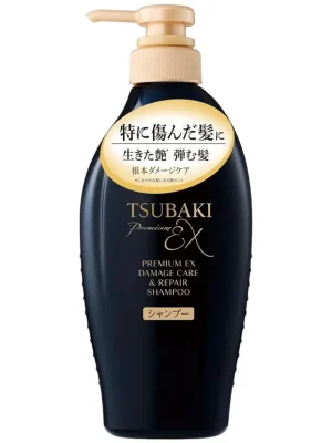 SHISEIDO TSUBAKI Prémiový šampon Premium EX Damage Care & Repair Shampoo (450 ml) Originální