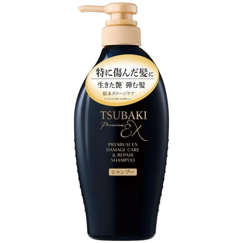 SHISEIDO TSUBAKI Prémiový šampon Premium EX Damage Care & Repair Shampoo (450 ml) Originální