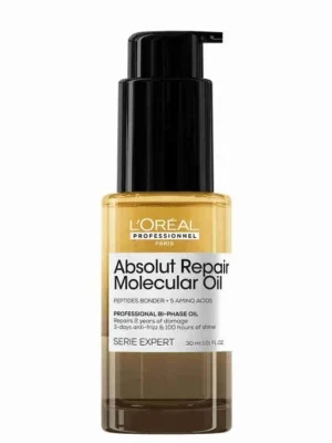 LOREAL Serie Expert Absolut Repair Molecular Bi-Phase Oil 30ml - olej pro velmi poškozené vlasy Nejlepší Cena
