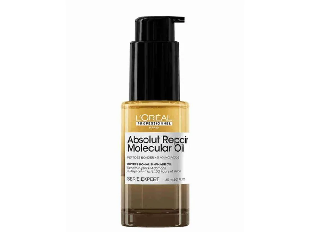 LOREAL Serie Expert Absolut Repair Molecular Bi-Phase Oil 30ml - olej pro velmi poškozené vlasy Nejlepší Cena