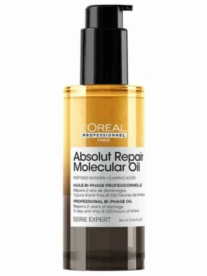 Expresní Doručení LOREAL Serie Expert Absolut Repair Molecular Bi-Phase Oil 90ml - olej pro velmi poškozené vlasy