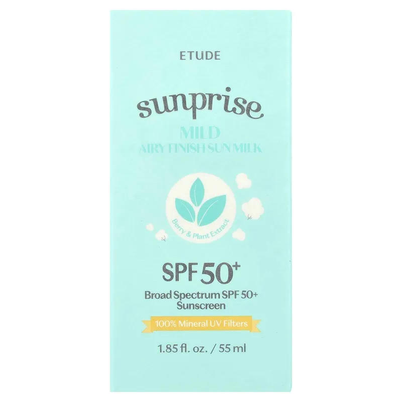 ETUDE Opalovací krém Sunprise Mild Airy Finish Sun Milk SPF50+ (55 ml) Nakupujte Hned