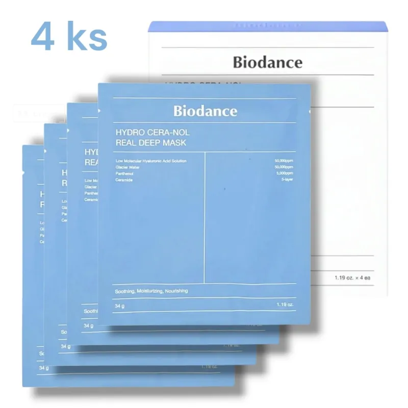 Hit Sezóny BIODANCE Hydrogelová pleťová maska Hydro Cera-nol Real Deep Mask (4 ks)
