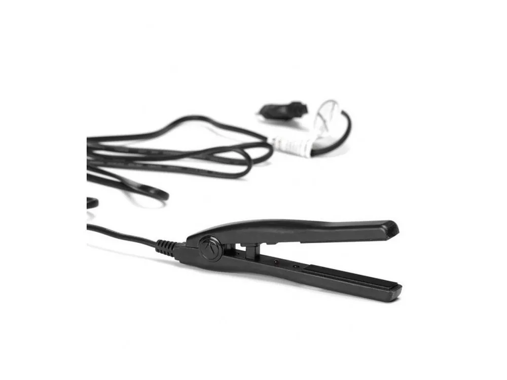 Mini FLAT IRON Malá kompaktní mini žehlička nejen na cesty - černá Dokud Zásoby Vydrží