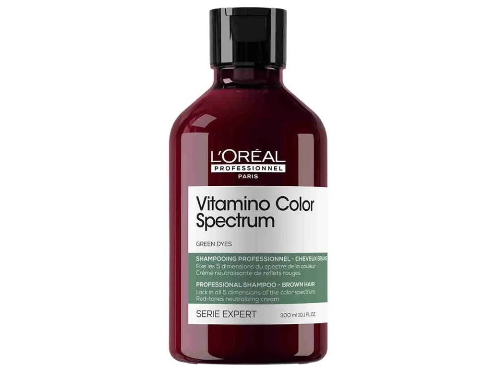 L´ORÉAL Expert Vitamino Color Spectrum Green Shampoo 300ml - zelený šampon pro neutralizaci červených tónů Nejprodávanější