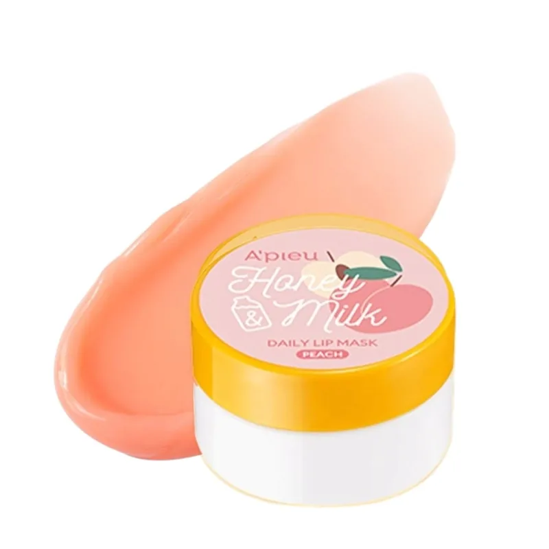 A'PIEU Maska a balzám na rty Honey Milk Daily Lip Mask - Peach Must-Have