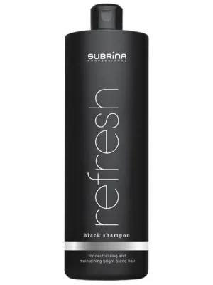Must-Have SUBRÍNA Refresh Black Shampoo 1000ml - černý šampon pro chladný odstín blond vlasů
