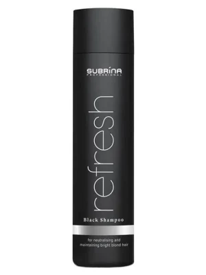 Originální SUBRÍNA Refresh Black Shampoo 250ml - černý šampon pro chladný odstín blond vlasů
