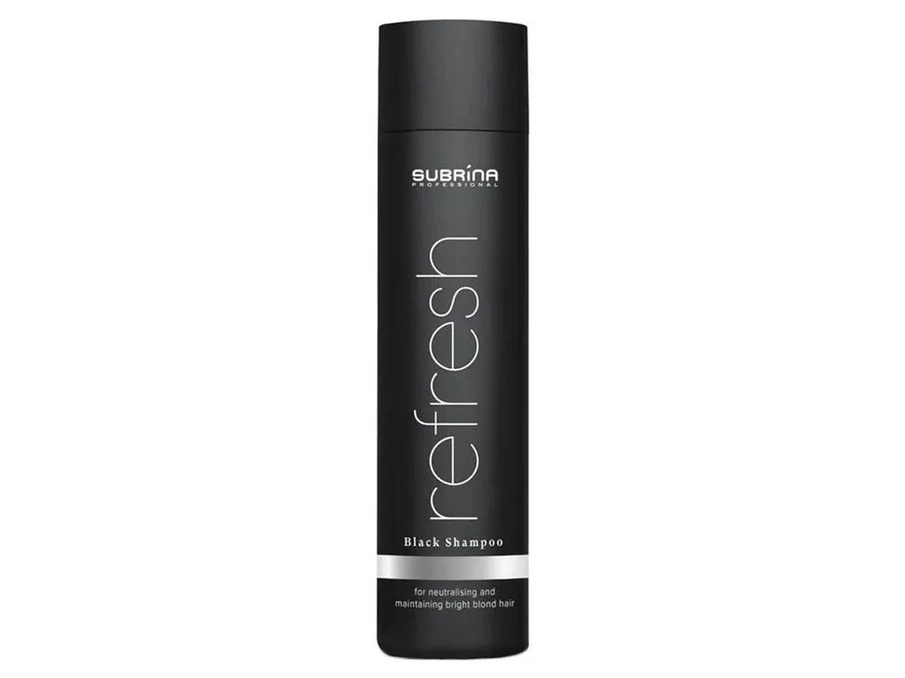 Originální SUBRÍNA Refresh Black Shampoo 250ml - černý šampon pro chladný odstín blond vlasů
