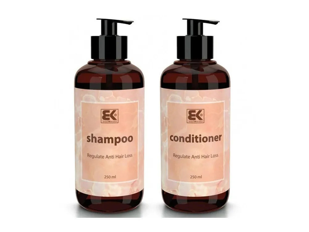 BRAZIL KERATIN Regulate Anti Hair Loss Shampoo + Conditionerproti padání vlasů 2x250ml Koupit Online