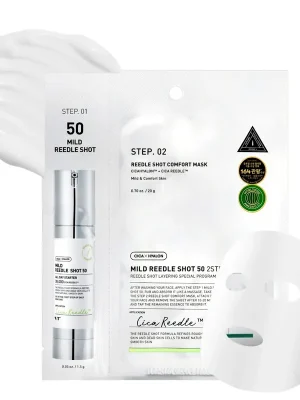Levný VT COSMETICS Dvoukroková maska s mikrojehličkami MILD REEDLE SHOT 50 2-Step Mask (1,5 g + 25 g)