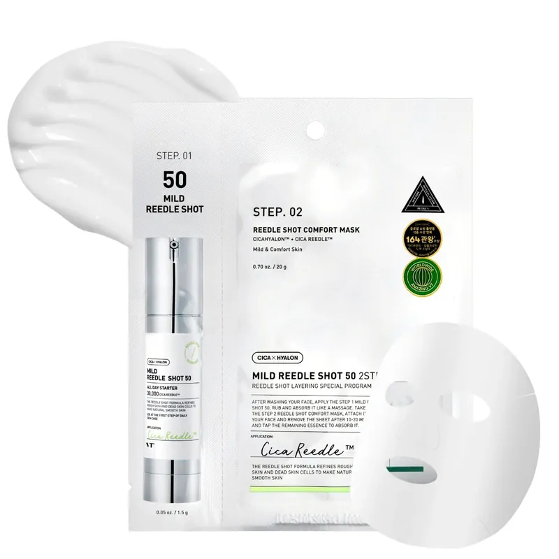 Levný VT COSMETICS Dvoukroková maska s mikrojehličkami MILD REEDLE SHOT 50 2-Step Mask (1,5 g + 25 g)