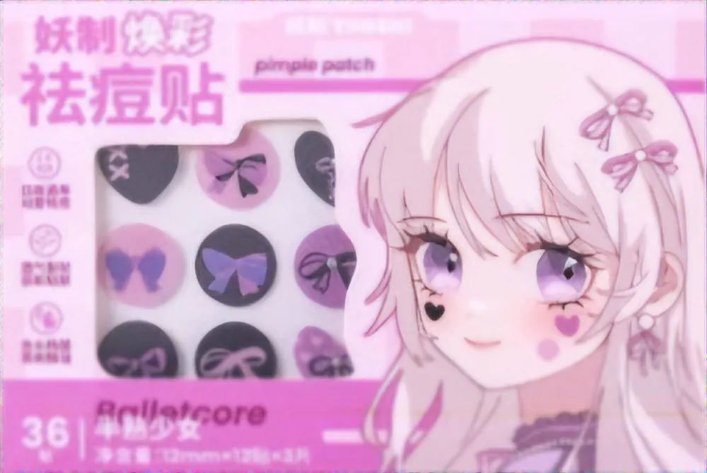 YAOZHI Obrázkové náplasti na akné Radiance Acne Pimple patch - Balletcore (36 ks) Poslední Šance