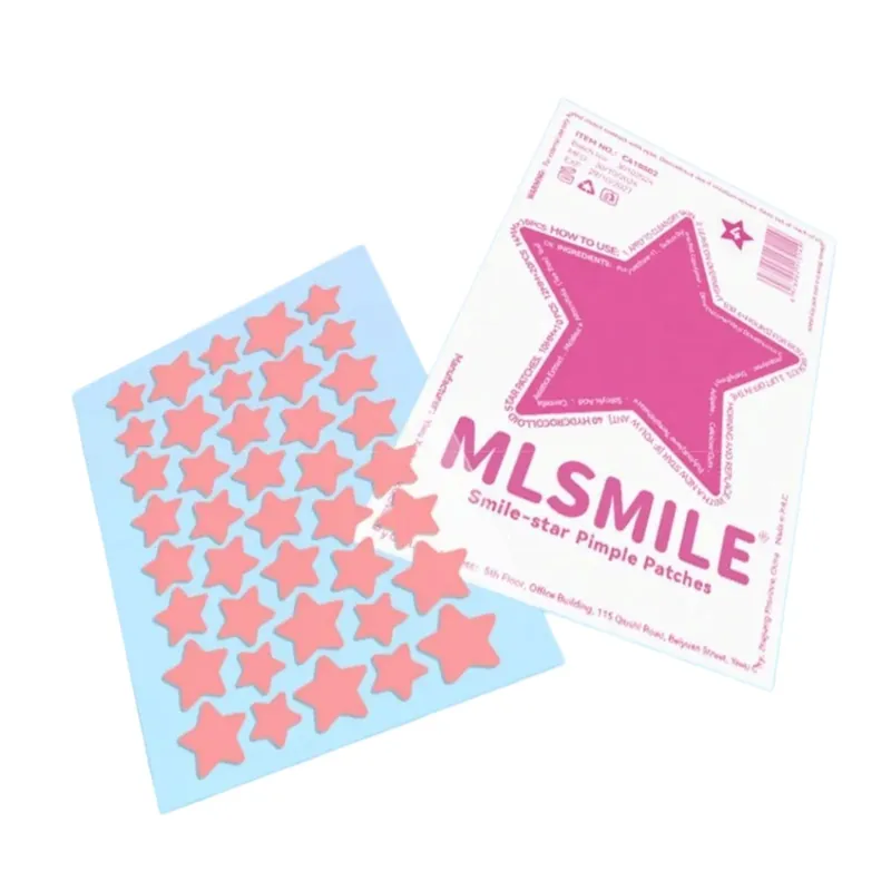 Víkendová Akce MLSMILE Barevné náplasti na akné Smile Star Pimple Patches - #04 Pink (40 ks)