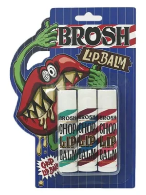 Akční Cena Sada balzámů na rty pro muže BROSH Lip balm set 3x4 g