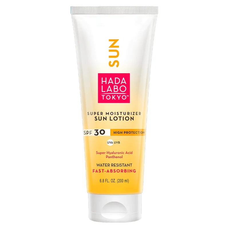 Přímo Od Výrobce HADA LABO TOKYO SUN Mléko na opalování Super Moisturizer Sun Lotion SPF30 (200 ml)