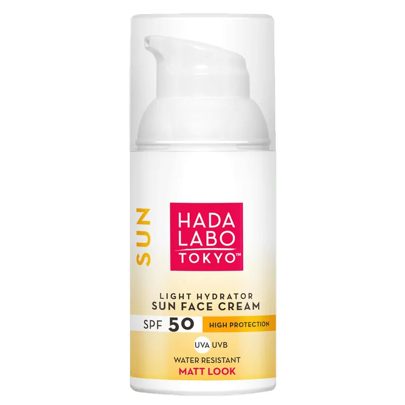 HADA LABO TOKYO SUN Lehký matující opalovací krém Light Hydrator Sun Face Cream SPF50 (50 ml) Nakupujte Hned