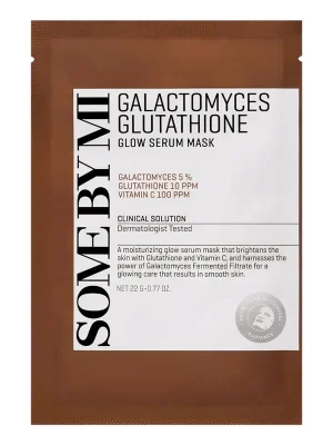 Vysoce Kvalitní SOME BY MI Rozjasňující plátýnková maska Galactomyces Glutathione Glow Serum Mask