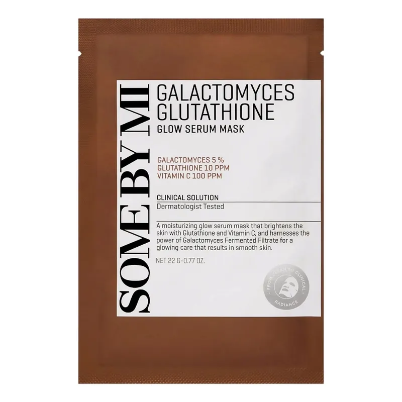 Vysoce Kvalitní SOME BY MI Rozjasňující plátýnková maska Galactomyces Glutathione Glow Serum Mask