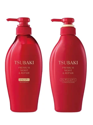 SHISEIDO TSUBAKI Prémiový šampon a kondicioner Premium Moist & Repair Shampoo & Treatment (450 ml + 450 ml) Cenová Bomba