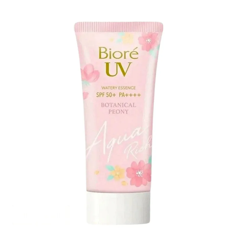 Sezónní Sleva BIORÉ Opalovací krém UV Aqua Rich Watery Essence Sunscreen SPF 50+ PA++++ Botanical Peony Edition (50 g)