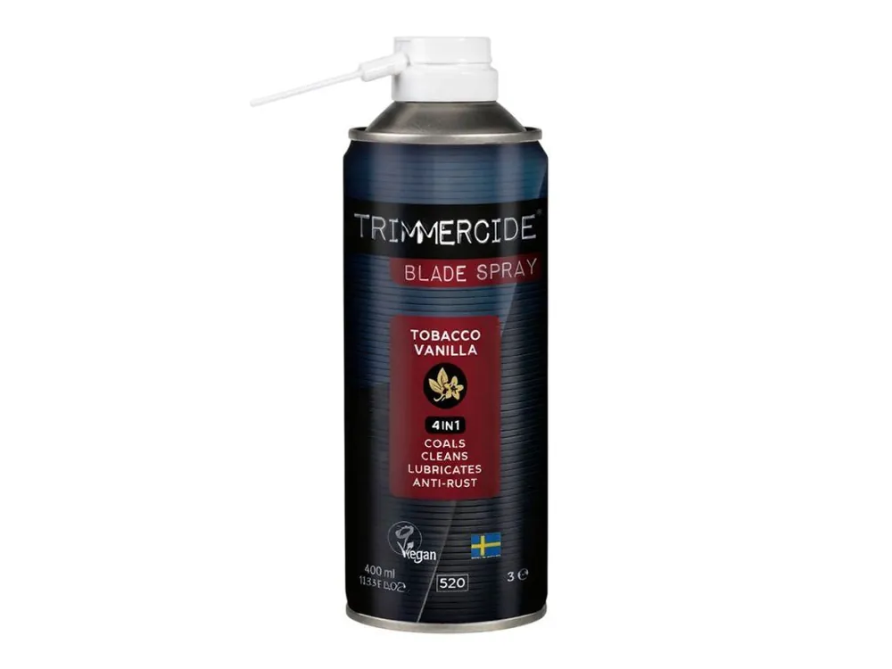 Sprej na čištění strojků s vůní TRIMMERCIDE 4in1 Blade spray Tobacco vanilla 400 ml Hit Sezóny