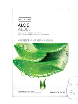 THE FACE SHOP Plátýnková maska Real Nature Sheet Mask Aloe Ověřený