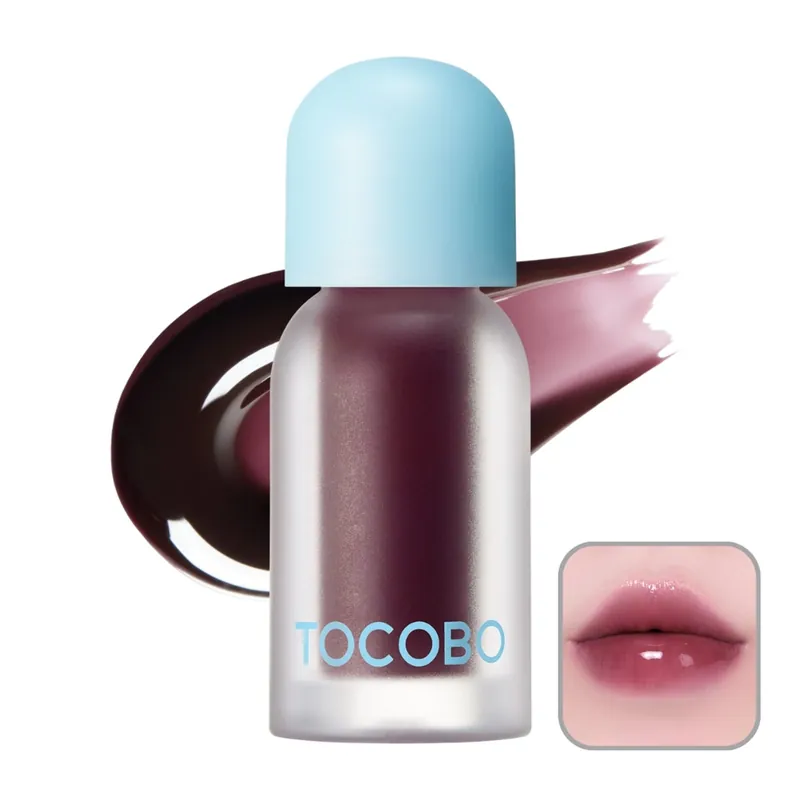 Autentický TOCOBO Lesk na rty s plump efektem Juicy Berry Plumping Lip Oil #03 Black Cherry