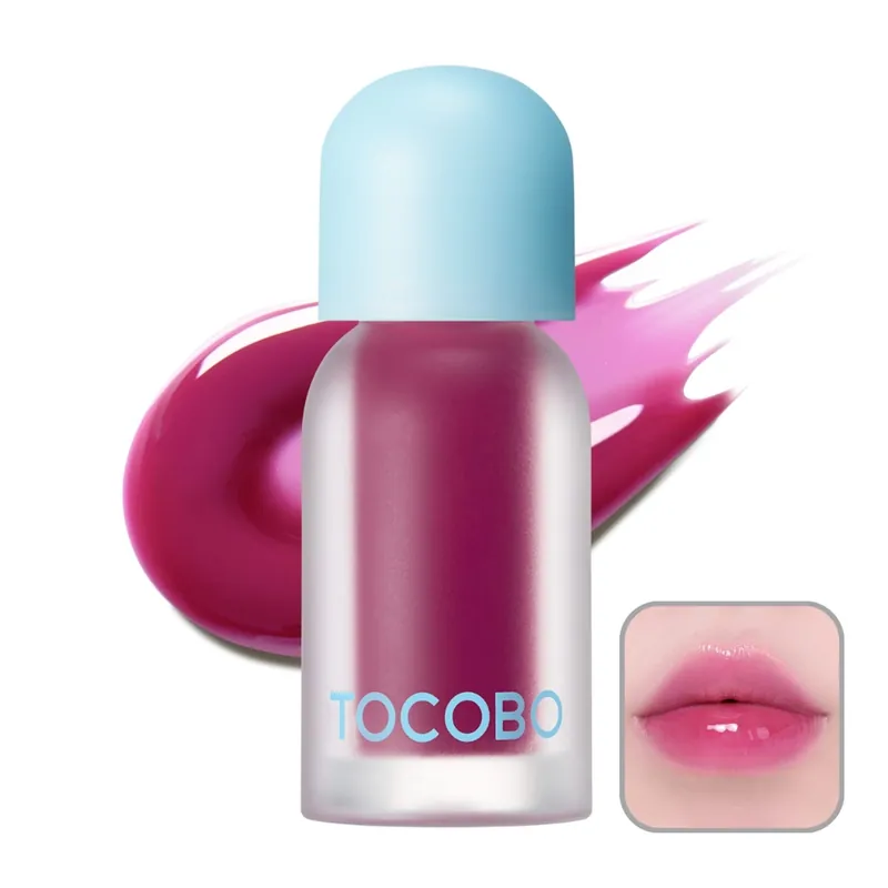 Originální TOCOBO Lesk na rty s plump efektem Juicy Berry Plumping Lip Oil #02 Berry Brandy