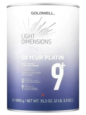 Cenový Hit GOLDWELL Oxycur Platin 9+ Dust Free 1000g - bezprašný platinový melír na vlasy