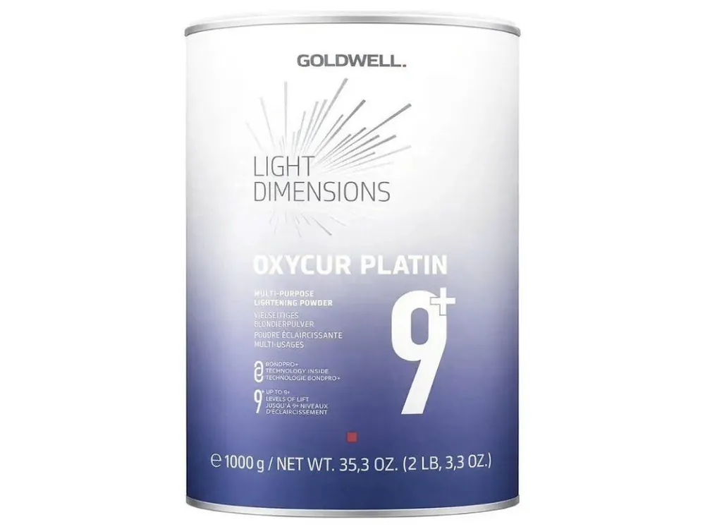 Cenový Hit GOLDWELL Oxycur Platin 9+ Dust Free 1000g - bezprašný platinový melír na vlasy