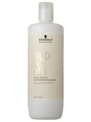 SCHWARZKOPF BlondMe Nourishing Shampoo 1000ml - vyživující šampon pro blond vlasy Vrácení Zdarma