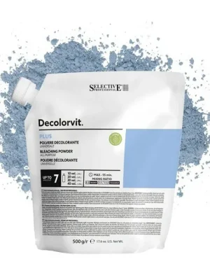 SELECTIVE Decolorvit Plus 7 - platinový odbarvovací prášek 500g - sáček Časově Omezené