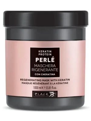 BLACK Perlé Keratin Mask 1000ml - regenerační maska s pro poškozené vlasy Horká Nabídka