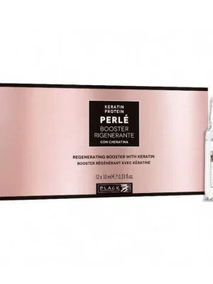 BLACK Perlé Keratin Booster 12x10ml - regenerační kúra pro obnovu poškozených vlasů Super Cena