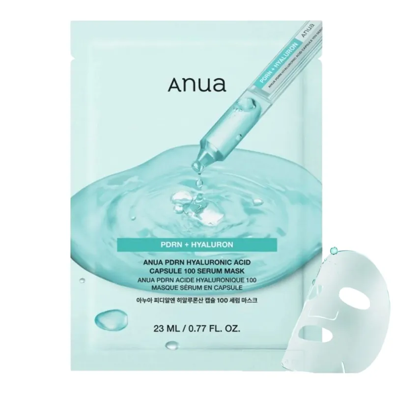 Zlevněný ANUA Plátýková pleťová maska PDRN HyaluronAcid Capsule 100 Serum Mask