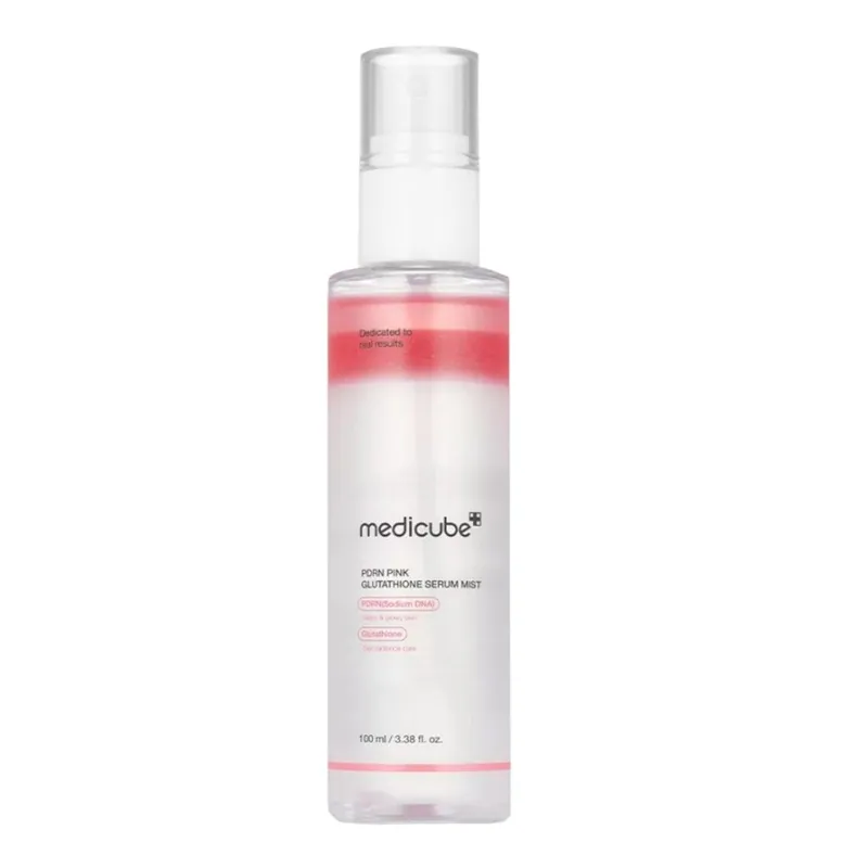 Hit Sezóny MEDICUBE Dvoufázová pleťová mlha PDRN Pink Glutathione Serum Mist (100 ml)