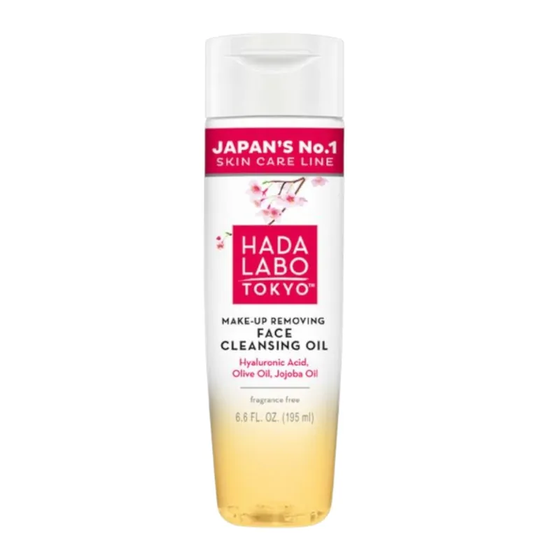 HADA LABO TOKYO Odličovací a čisticí olej WHITE Make-up Face Cleansing Oil (195 ml) Omezená Nabídka