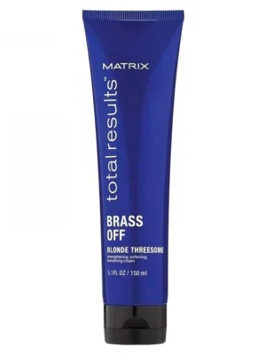 MATRIX Total Results Brass Off Blonde Threesome 150ml - krém pro posílení a uhlazení vlasů Cenový Hit