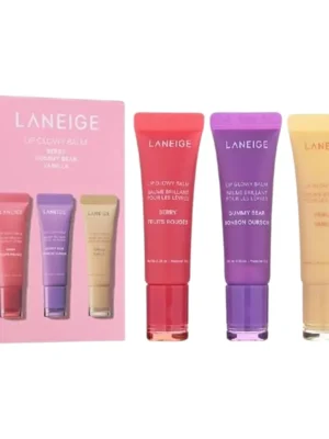 Cenově Výhodný LANEIGE Set balzámů na rty Lip Glowy Balm Trio Set (3 x 10 g)