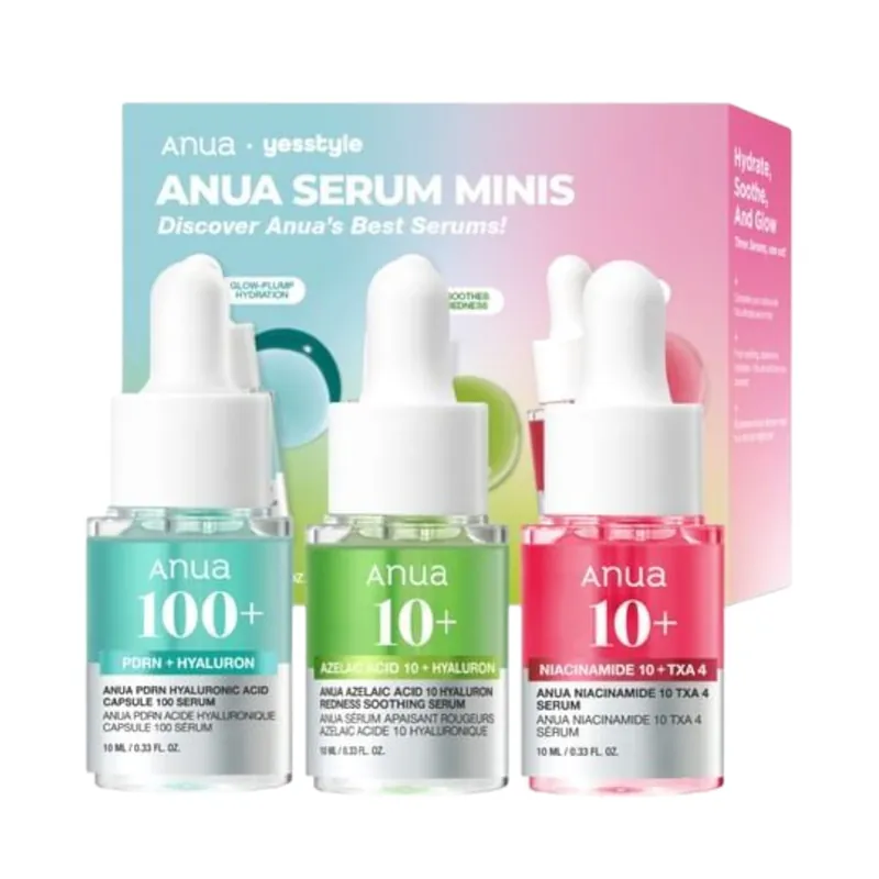 ANUA Set pleťových sér Exclusive Serum Minis Trio Set (3 ks) Pouze Dnes