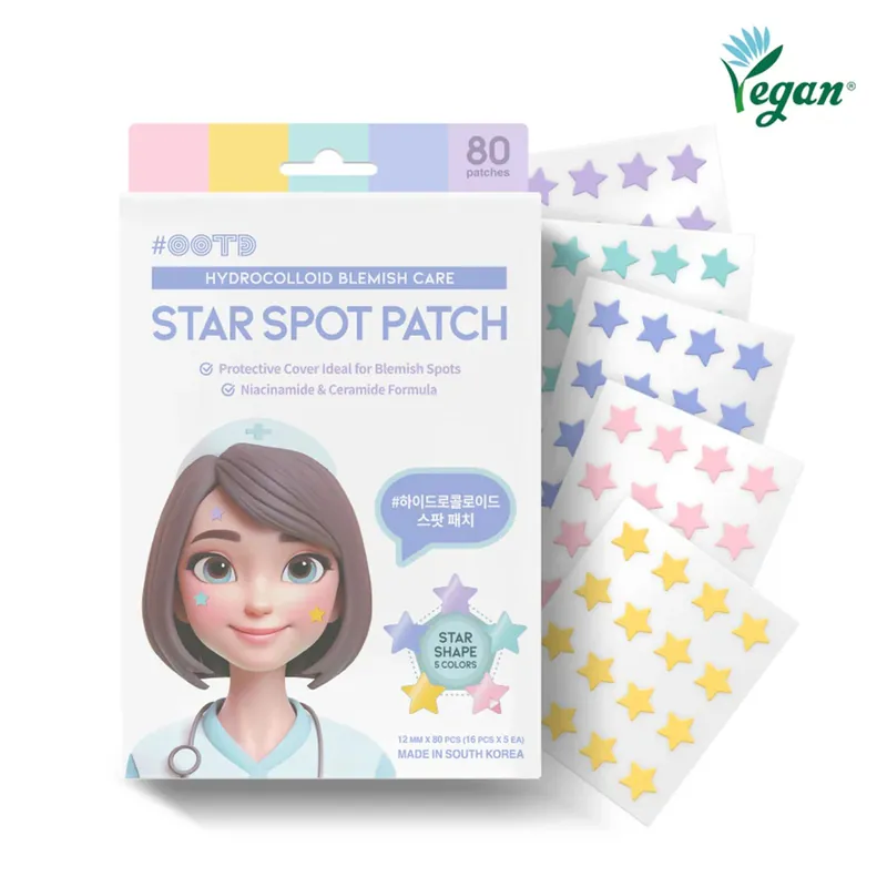 Vrácení Zdarma OOTD Náplasti na akné Star Spot Patch (80 ks)